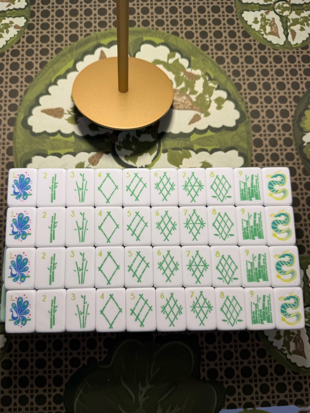 Seafoam Green, Navy, and Light Blue Mahjong Tiles - Picture 6 of 8